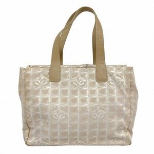 Chanel nylon bag beige travel tote
